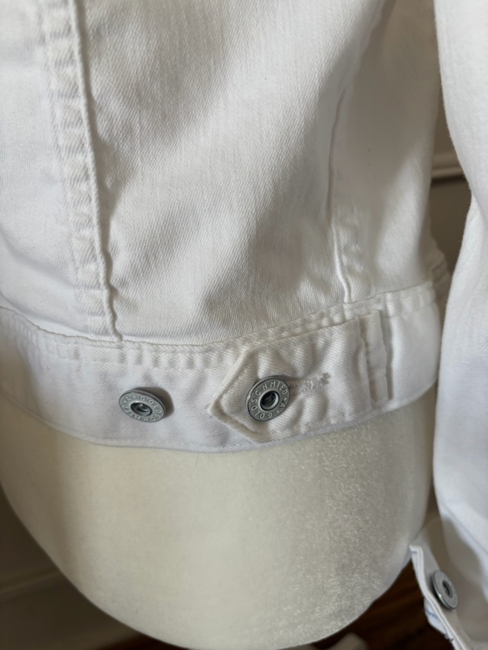 AG Adriano Goldschmied White Denim Robyn Jacket - Picture 7 of 12